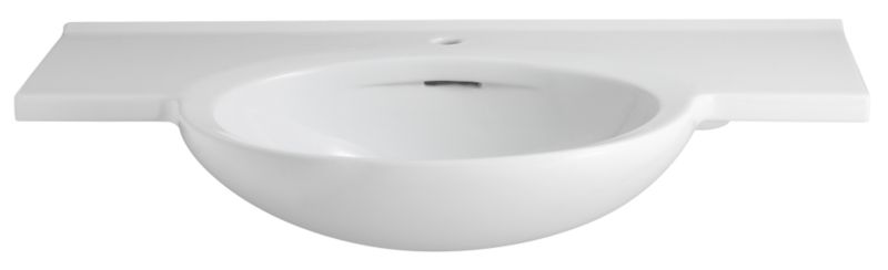 BandQ Select Zone Winged Basin White (W)1200 x (L)500mm