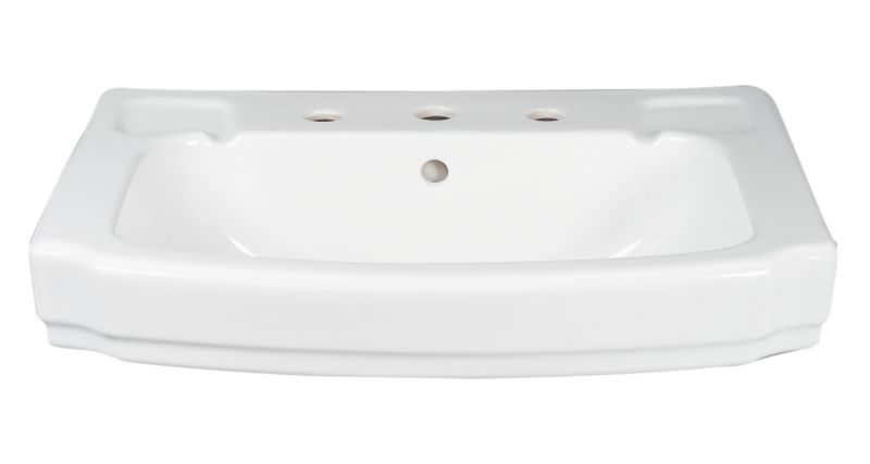 BandQ Gloucester 3 Tap Hole Basin White