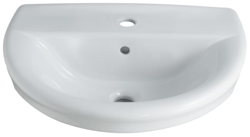 Porto Semi-Recessed Basin White