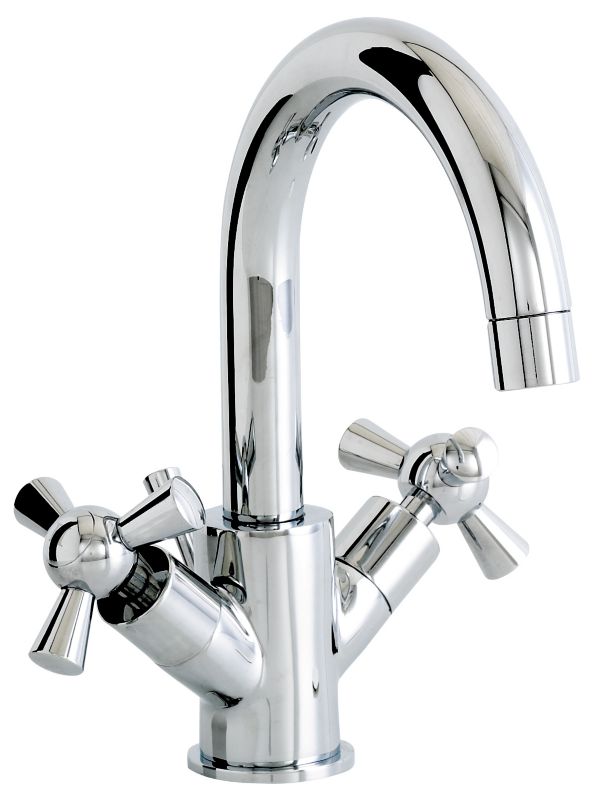 BandQ Porto Basin Mixer Tap Chrome Effect