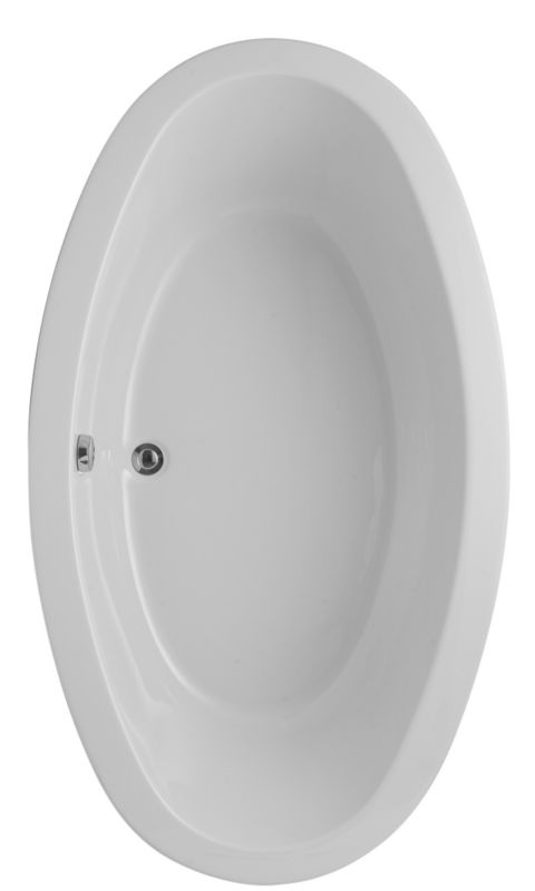 Acrylic free standing bath, Designed for wall mounted or floor standing taps, Supplied with a chrome effect waste
