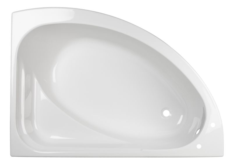 BandQ Right-Handed Universal Acrylic Corner Bath White