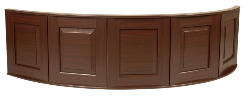 Corner Panel For Universal Acrylic Corner Baths Mahogany Effect