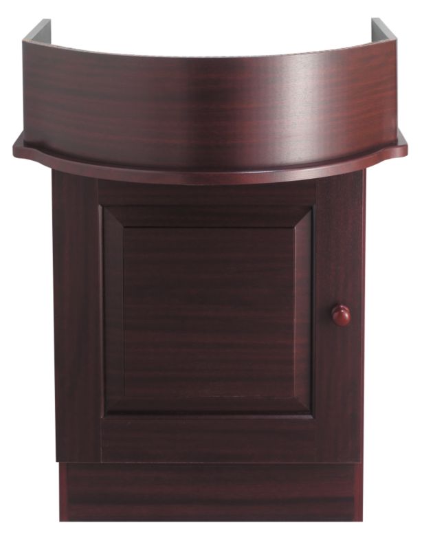 BandQ Romsey Classic Vanity Unit Mahogany Effect