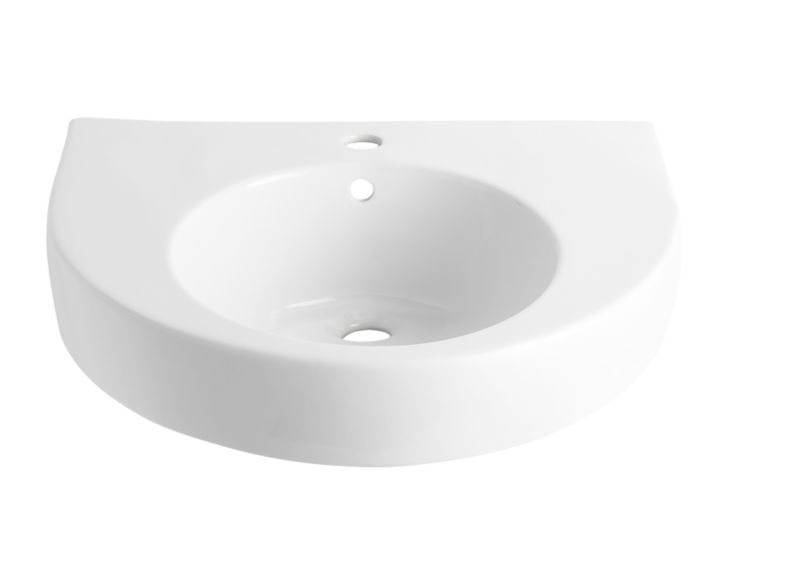 BandQ Select Moloko 1 Tap Hole Basin White