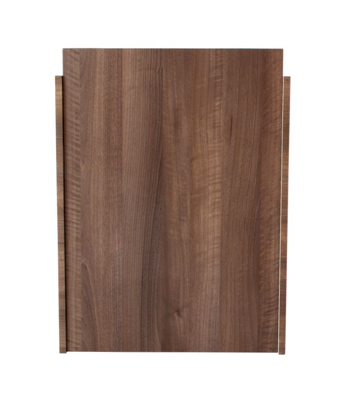 BandQ L-Shaped Showerbath End Panel Walnut Effect