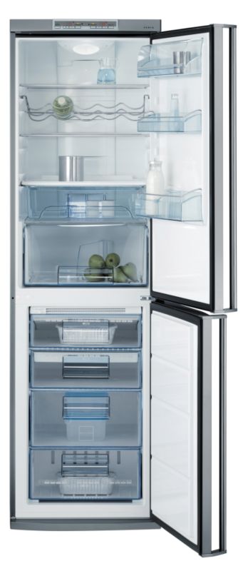 AEG Free Standing Santo Frost Free Fridge Freezer S75408KG8 Stainless Steel