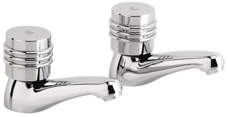 BandQ Barcelona Basin Taps Chrome Effect