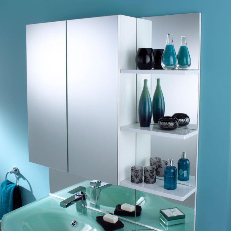Alternative image for Aquabi Vanity Unit & Glass Basin White (H)375 x (W)700 x (L)340mm