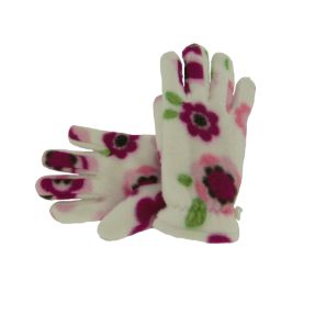 Girl's Thinsulate® Print Fleece Gloves