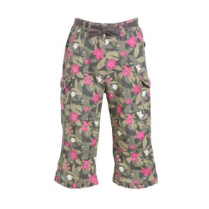 Girl's Camo Leaf Capri Trousers