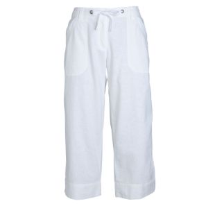 Womens Linen Capri Trousers