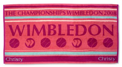 Wimbledon 2008 Ladies Championship Towel - Raspberry/Magenta