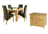 Abingdon GREAT DEAL!  Small ext. table, 4 chairs (unassembled) and a small sideboard offer