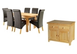 Abingdon GREAT DEAL!  Small ext. table, 6 chairs (unassembled) and a small sideboard offer