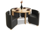 Alfresco Circular dining table with 4 chairs