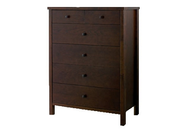 Dark 4 plus 2 drawer chest