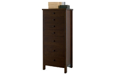 Dark 7 drawer tall chest