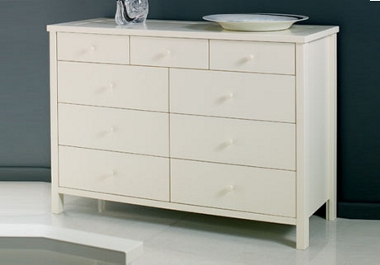 atlantis Ivory 6 plus 3 drawer chest