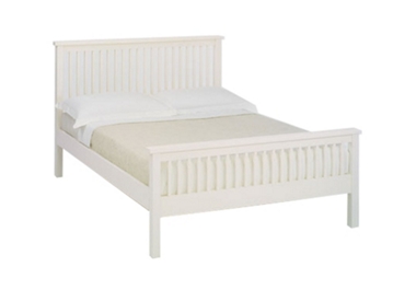 Ivory 4` (double) bedstead