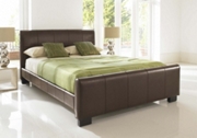 Astaire Brown Leather Bedstead