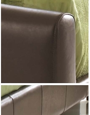 Astaire Brown Leather Bedstead