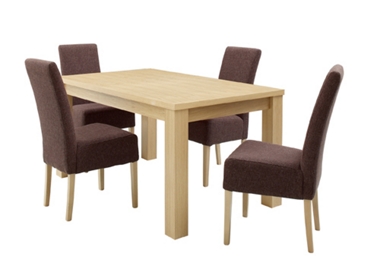 brompton Small dining table and 4 fabric chairs only