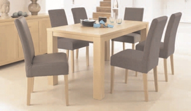 GREAT DINING DEAL! Small table and 6 fabric chairs only