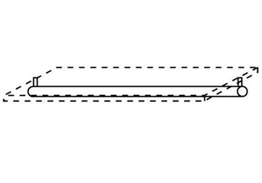 Unbranded Broadway. Extra long hanging rail 36385/001