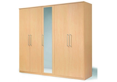 Unbranded Broadway. 5 door wardrobe with centre mirror