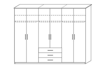 Unbranded Broadway. 6 door combi wardrobe