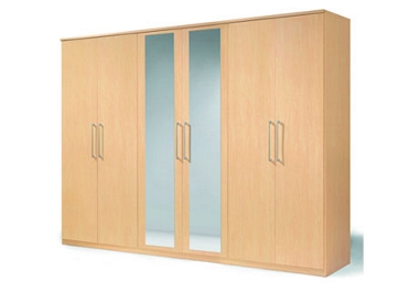 Unbranded Broadway. 6 door wardrobe with 2 mirrors