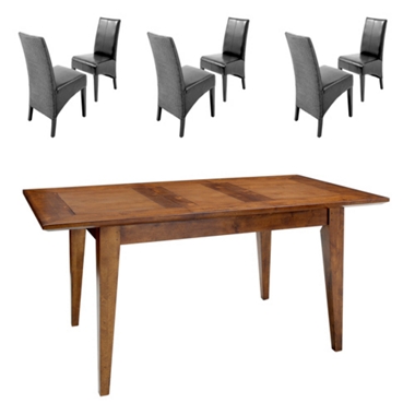 Boston GREAT DINING DEAL! Small ext. dining table and 6 Loom chairs