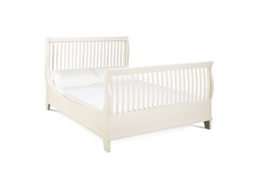 cambridge Ivory 4` (double) sleigh bedstead