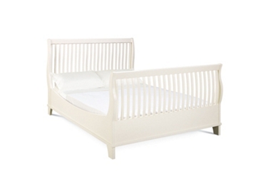 Ivory 5 (king size) sleigh bedstead