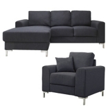 Charlie GREAT SOFA DEAL!  2 seater LHF chaise with chair offer