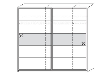 Bedroom 2 door sliding wardrobe 4661