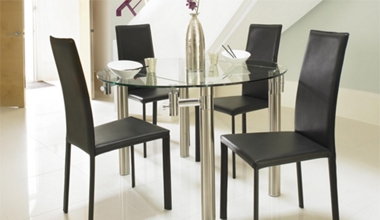Cassidy/Jazz Cassidy ext. table and 4 Jazz chairs