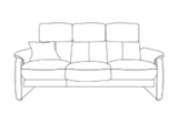 Cleo by Schillig 3 seater sofa