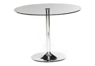 Circular glass table
