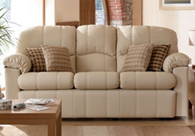 G Plan Chloe (Leather) 3 seater sofa (L)
