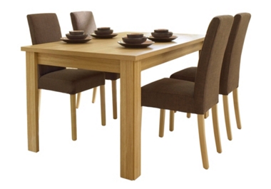 Unbranded Como. Fixed top table and 4 chairs only