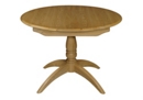 Round extending dining table