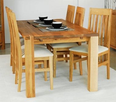 Table with 4 slat back chairs only