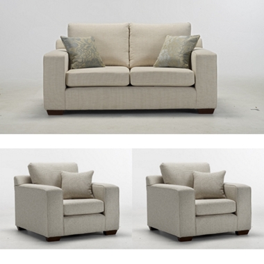 Capri GREAT SOFA DEAL! 2 seater sofa with 2 chairs offer