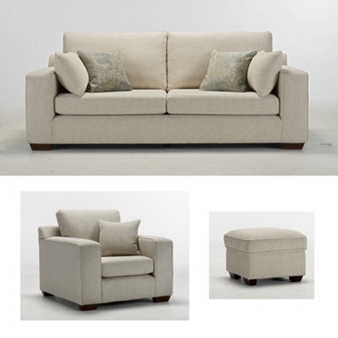 capri GREAT SOFA DEAL! 3 seater sofa, chair and footstool offer
