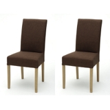 Deco Pair (2) of fabric chairs