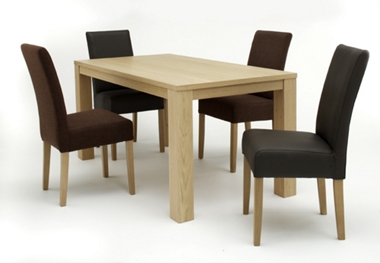 Deco Dining table and 4 fabric chairs