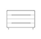 Eclipse 4 drawer low dresser