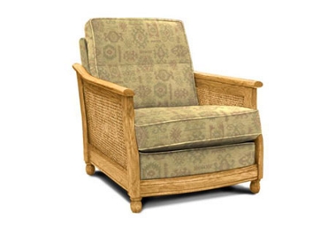 Bergere Petite easy chair with cane sides (E)